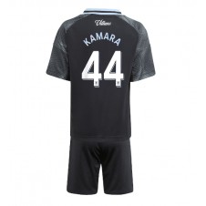 Aston Villa Boubacar Kamara #44 Bortedraktsett Barn 2025-26 Kortermet (+ korte bukser)